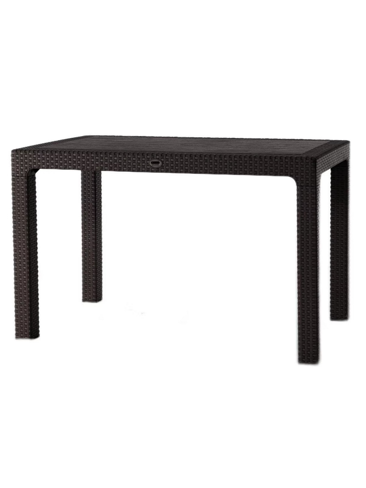 изображение Стол садовый  RATTAN прямоугольный 70х120 тёмный1